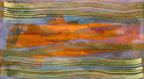 Small Bok, mixed media on canvas, 25x45 cm, 2010.